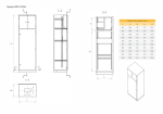 Корпус ВРУ-3 2000х800х600  IP54  RAL 7035 цельнометаллический